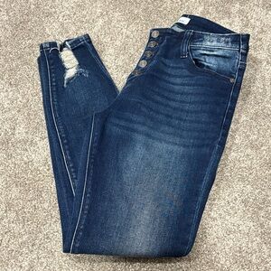 KanCan High Rise Distressed Jeans
